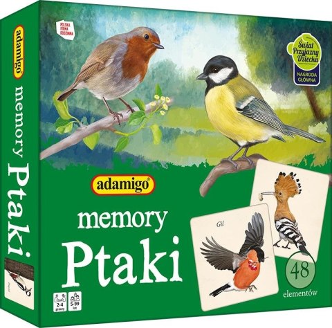 Gra pamięciowa MEMORY ptaki memory Adamigo Adamigo