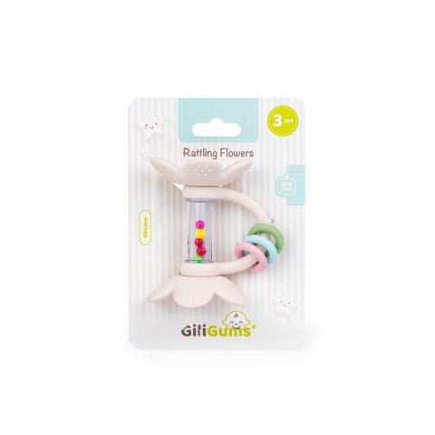 Grzechotka GRZECHOCZĄCE KWIATKI pastelowe Giligums (GG30042) Giligums