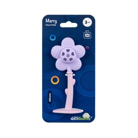 Grzechotka RADOSNY KWIATEK fioletowy Giligums (GG30054) Giligums