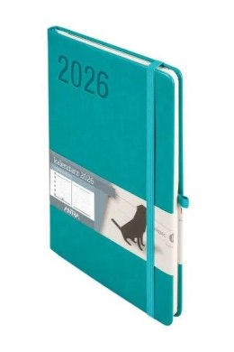 Kalendarz książkowy (terminarz) 2026 MINIMALIZM TNS A5 Antra (TURKUSOWY) Antra