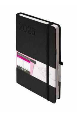 Kalendarz książkowy (terminarz) 2026 RUBI terminarz A5 Antra (czarny) Antra