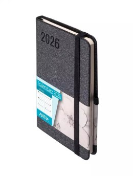Kalendarz książkowy (terminarz) 2026 SAKURA TDW A6 Antra (CZARNY) Antra