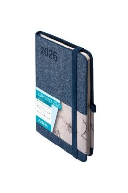 Kalendarz książkowy (terminarz) 2026 SAKURA TDW A6 Antra (GRANATOWY) Antra