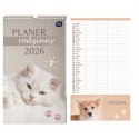 Kalendarz ścienny PLANER RODZINNY 250mm x 430mm Interdruk (Zwierzaki) Interdruk