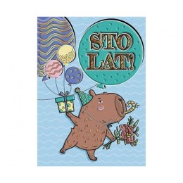 Kartka składana A5 KAPIBARA AKROBATKA A5 Henry (5908451980733) Henry