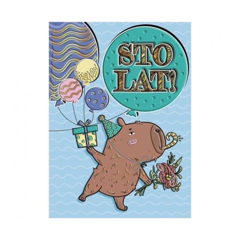 Kartka składana A5 KAPIBARA AKROBATKA A5 Henry (5908451980733) Henry