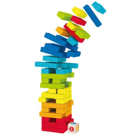 Klocki drewniane kolorowa wieża Anek (AC7633 AN01) Anek