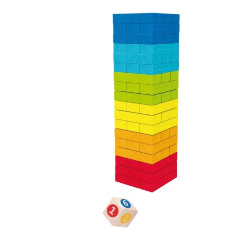 Klocki drewniane kolorowa wieża Anek (AC7633 AN01) Anek