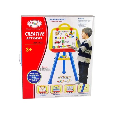 Klocki magnetyczne Literki Cyferki Magnetyczne w Słoiku Alfabet 78 Elementów Lean (919) Lean