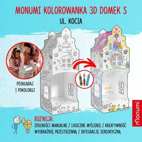 Kolorowanka składana MINI 32 cm, Domek Monumi (0753) Monumi