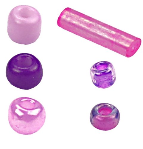 Koraliki kreatywne Craft-Fun Series tonacja fioletowa Titanum (25BR012) Titanum