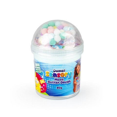 Masa plastyczna dla dzieci SENSORY MASA BUTTER DOUGH 80g mix Dumel (DD30639) Dumel
