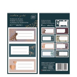 Naklejka (nalepka) na zeszyt Satin Gold Interdruk Interdruk