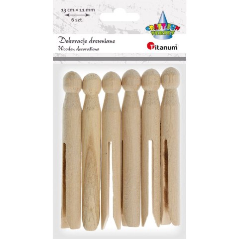 Ozdoba drewniana Craft-Fun Series klamerki retro Titanum (175037X) Titanum