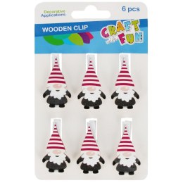 Ozdoba drewniana Klamerki Xmass Craft With Fun (567219) Craft With Fun