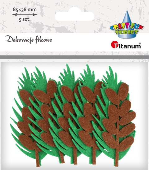 Ozdoba filcowa Craft-Fun Series Liście Titanum (PJ-100) Titanum
