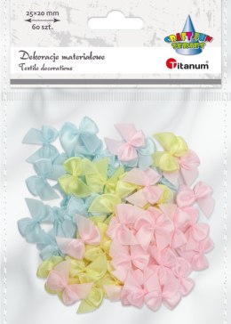 Ozdoba materiałowa Craft-Fun Series kokardki satynowe Titanum (25HY0324-11) Titanum