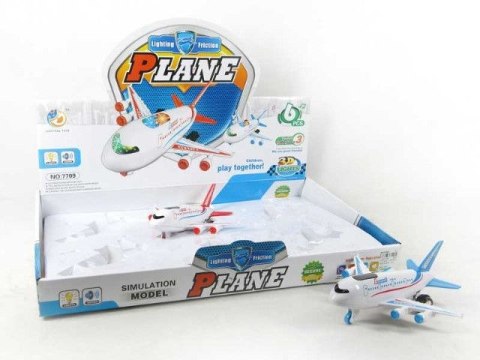 Samolot światło i dźwięk, 17,5cm Bigtoys (BSAM0261) Bigtoys