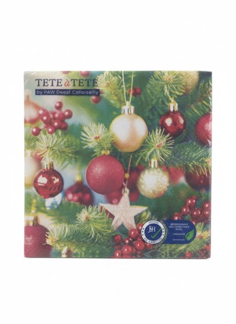 Serwetki BN Decore Christmas Tree mix bibuła Paw (TL235600) Paw