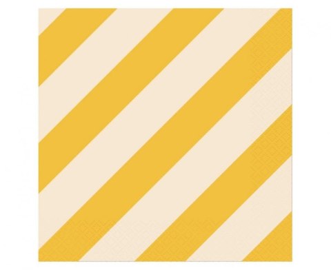 Serwetki paski żółto beżowe żółty celuloza [mm:] 330x330 Godan (PG-SPA1) Godan