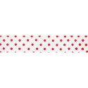 Taśma ozdobna Craft-Fun Series tekstylna samoprzylepna w kropki 15x4 [mm x m] biała Titanum Titanum