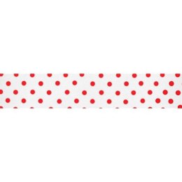 Taśma ozdobna Craft-Fun Series tekstylna samoprzylepna w kropki 15x4 [mm x m] biała Titanum Titanum