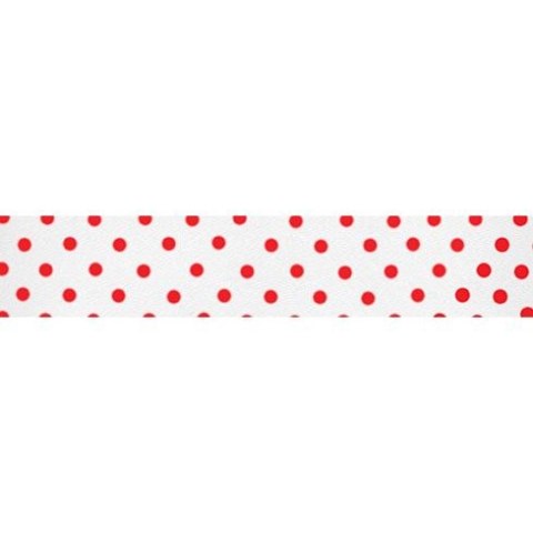 Taśma ozdobna Craft-Fun Series tekstylna samoprzylepna w kropki 15x4 [mm x m] biała Titanum Titanum
