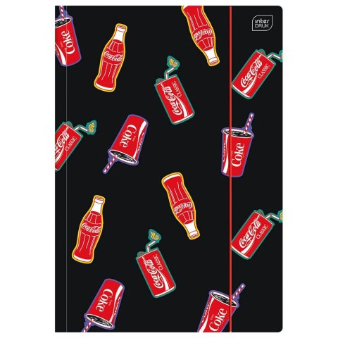 Teczka kartonowa na gumkę COCA COLA MAT+UV A4 mix Interdruk Interdruk