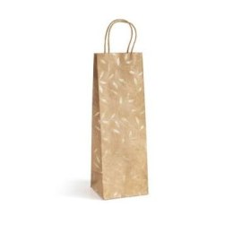 Torba prezentowa kraft złote liście [mm:] 350x100x 120 Galeria Papieru (257030) Galeria Papieru