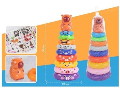 Układanka piramidka Kapibara Bigtoys (BKLO3477) Bigtoys