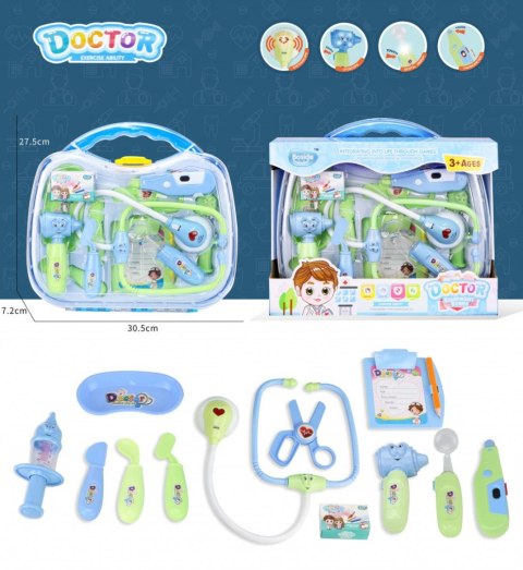 Zestaw lekarski niebieski Lean (18108) Lean