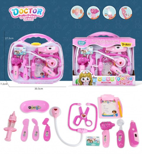 Zestaw lekarski różowy Lean (18109) Lean