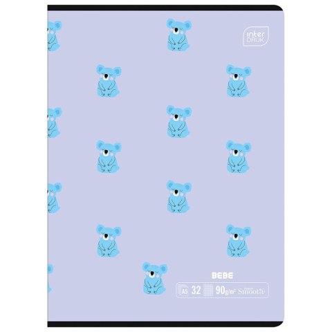 Zeszyt A5 BEBE KIDS 32k. 90g krata Interdruk Interdruk