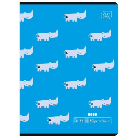 Zeszyt A5 BEBE KIDS 32k. 90g krata Interdruk Interdruk