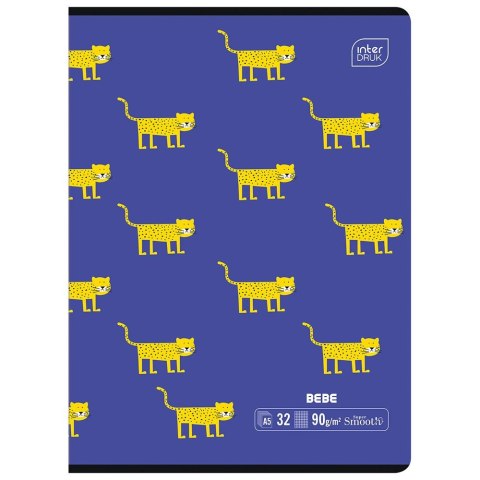 Zeszyt A5 BEBE KIDS 32k. 90g krata Interdruk Interdruk