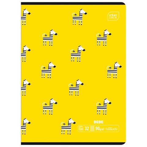 Zeszyt A5 BEBE KIDS 32k. 90g krata Interdruk Interdruk