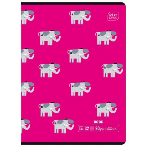 Zeszyt BEBE KIDS A5 32k. 90g trzy linie Interdruk Interdruk