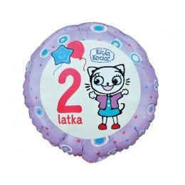 Balon foliowy 2 latka , Kicia Kocia 18cal Godan (FG-OKK2) Godan