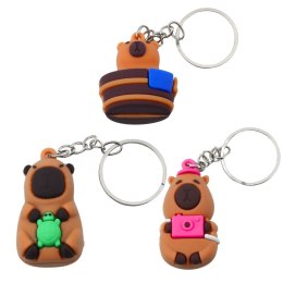 Brelok Kapibara Z Żółwiem Aparatem W Wannie Kółko Mix Lean (26976) Lean