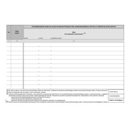 Druk offsetowy Ewidencja nabytych i wydanych naczyń jednorazowego użytku z tworzyw sztucznych A5 16k. Michalczyk i Prokop (S-210 Michalczyk i Prokop