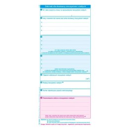 Druk samokopiujący potw.odbioru niczystości ciekł. transport do stacji paliw 1/3 A4 80k. Michalczyk i Prokop (S-100-8) Michalczyk i Prokop