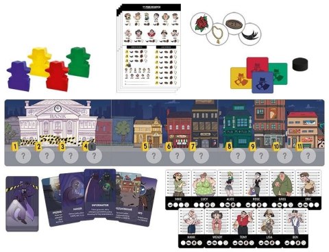 Gra edukacyjna 11 Podejrzanych Kukuryku Kukuryku