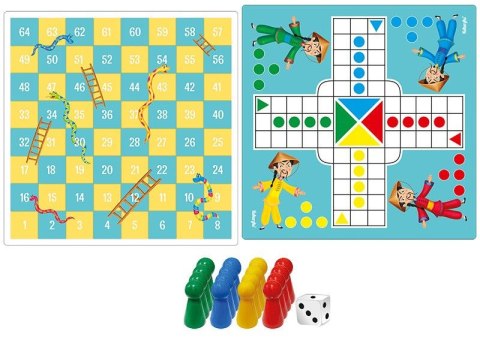 Gra edukacyjna WĘŻE I DRABINY & CHIŃCZYK Kukuryku Kukuryku