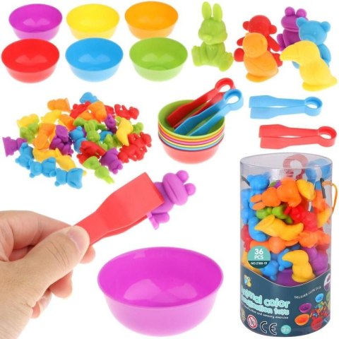 Gra edukacyjna ZWIERZĄTKA DO NAUKI LICZENIA I KOLORÓW Trifox (A-2619) Trifox