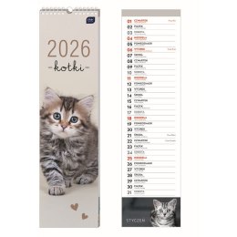 Kalendarz ścienny paskowy 135mm x 500mm Interdruk (KOTY) Interdruk