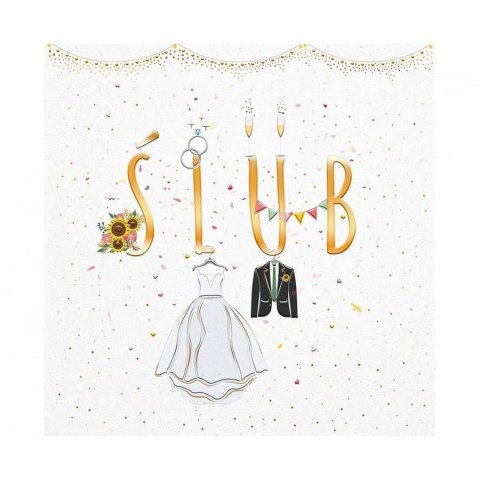 Kartka składana A5 Ślub Państwo Młodzi kw Henry (5905701488346) Henry