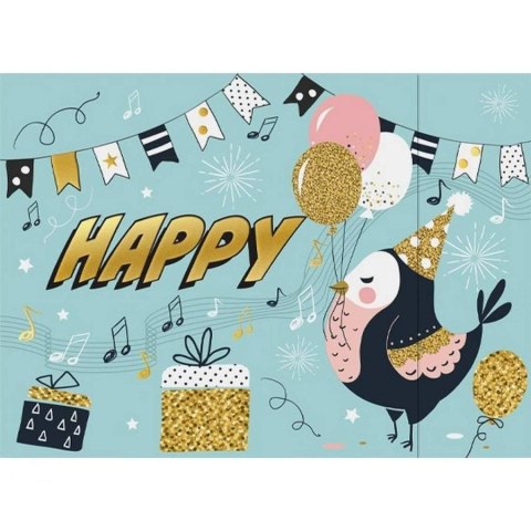 Kartka składana KARNET B6 składany ptaszyna B6 Henry (5908451980306) Henry