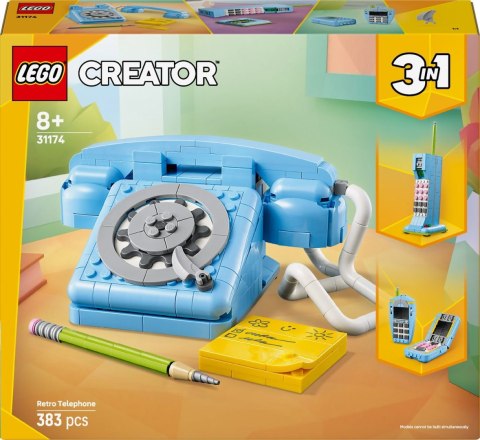 Klocki konstrukcyjne Creator Telefon w stylu retro Lego (31174) Lego