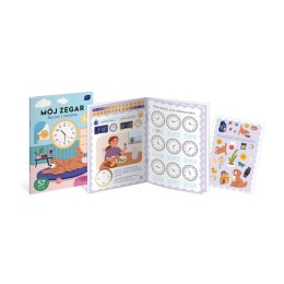Kolorowanka Nauka i zabawa Mój zegar A4/16 Bebe (z naklejkami) Bebe