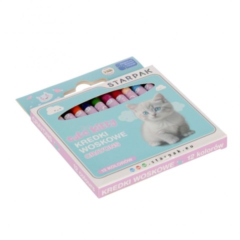 Kredki świecowe KITTY 12 kol. Starpak (559671) Starpak